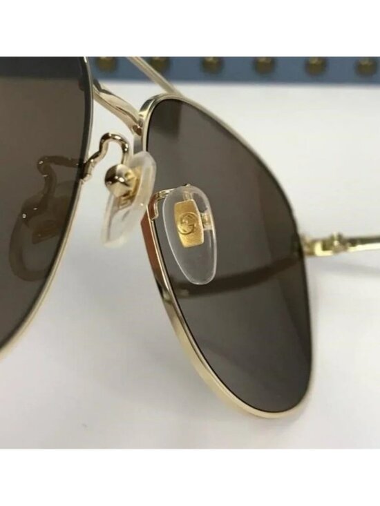 ? - New Authentic Gucci Brown Pilot Ladies Sunglasses GG0969S 002 main image 11